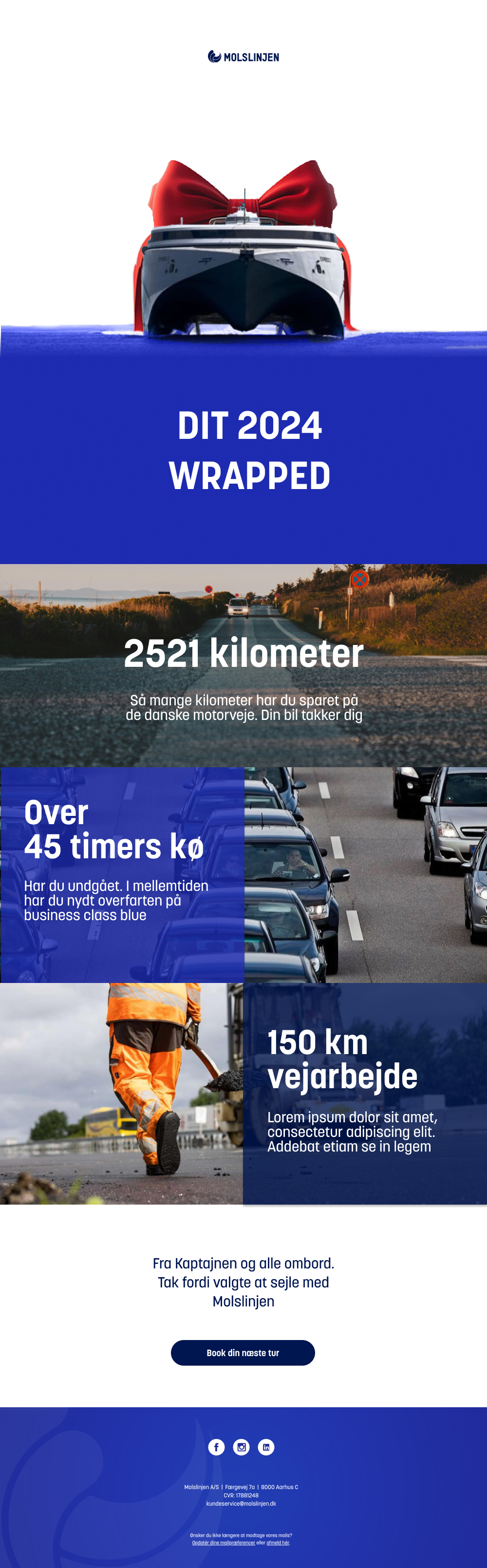 Molslinjen email design