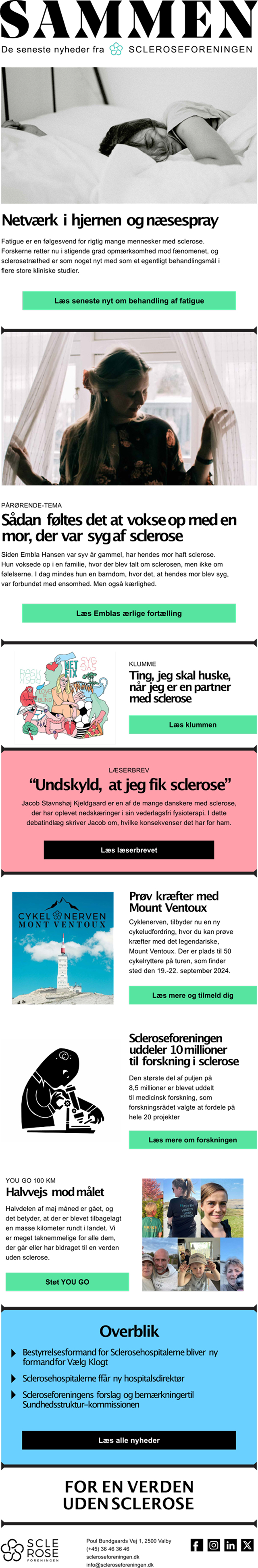 Scleroseforeningen email design